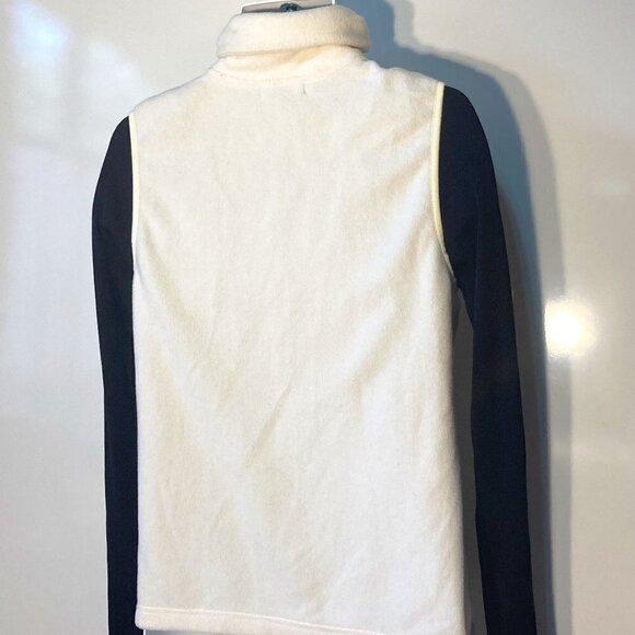 Chaps Sport SZ L Ivory Zip Front Outerwear Vest Poly Fleece warm comfy - Picture 8 of 13